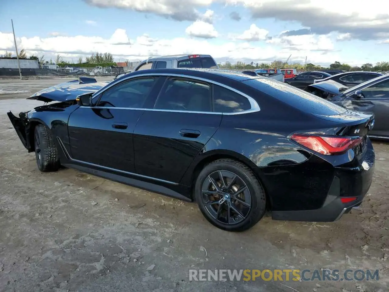 2 fotografías del automóvil dañado WBY43AW03RFT40919 BMW I4 EDRIVE 2024