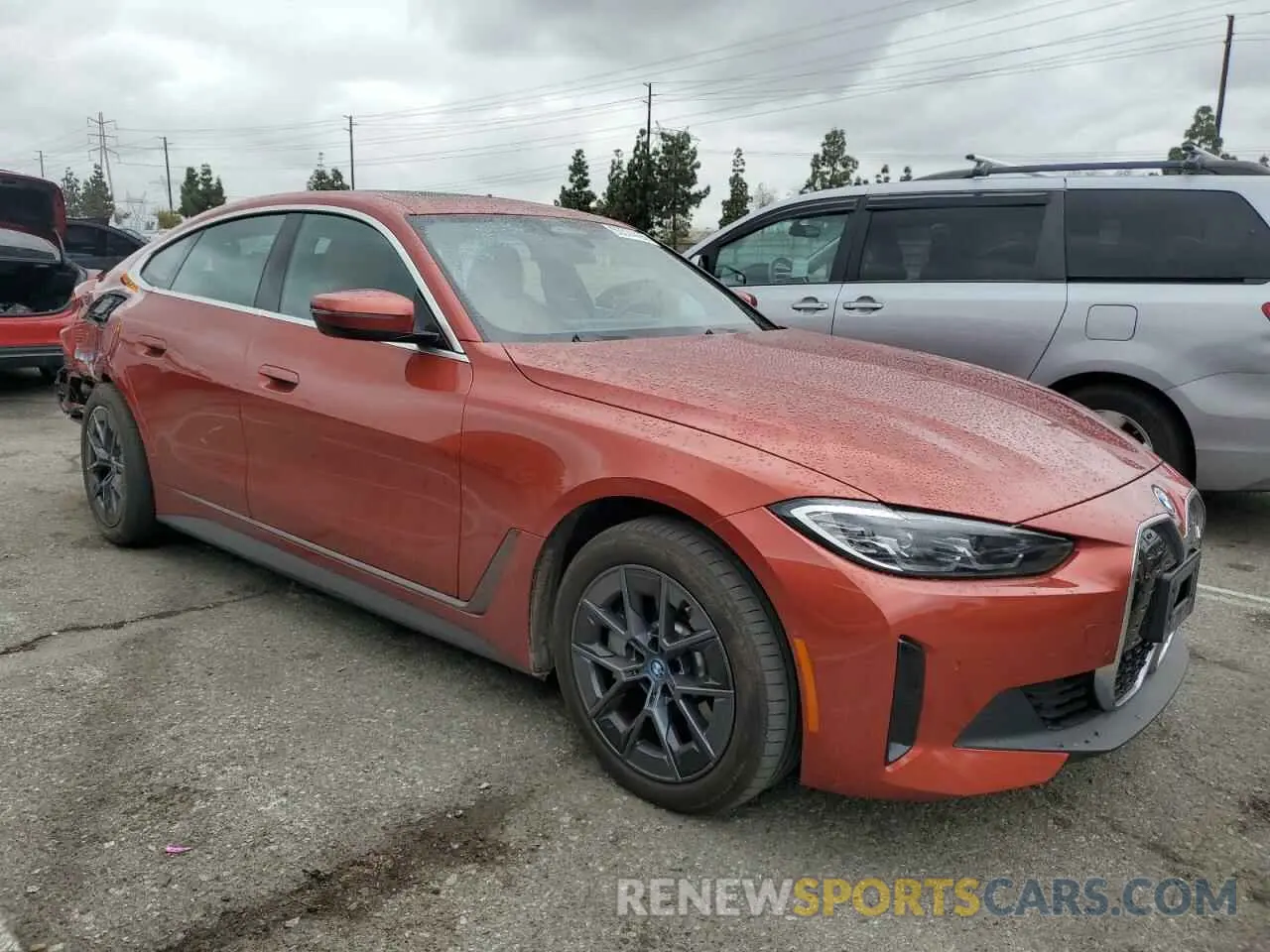 4 fotografías del automóvil dañado WBY43AW05RFR71607 BMW I4 EDRIVE 2024