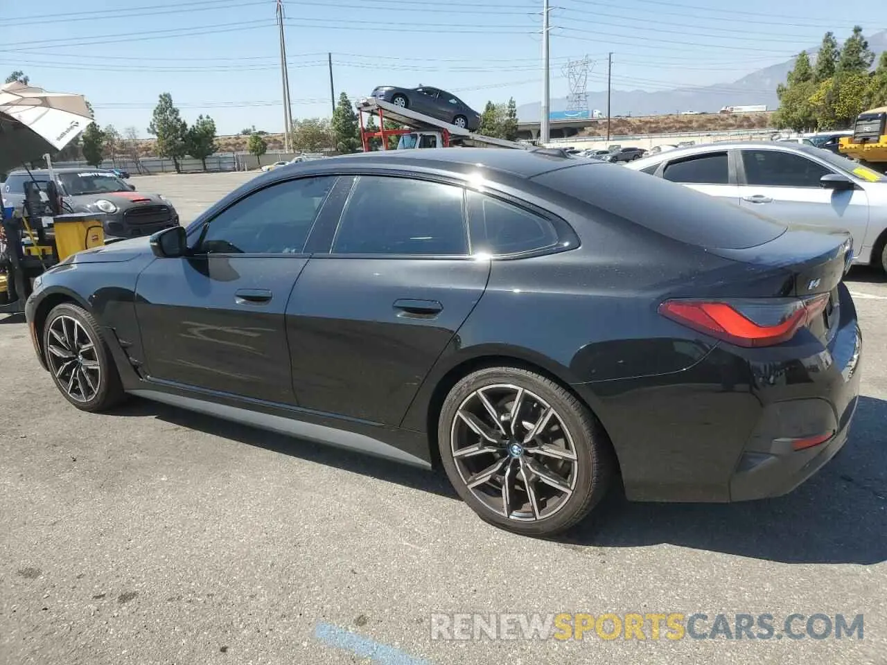2 fotografías del automóvil dañado WBY43AW06RFS13730 BMW I4 EDRIVE 2024