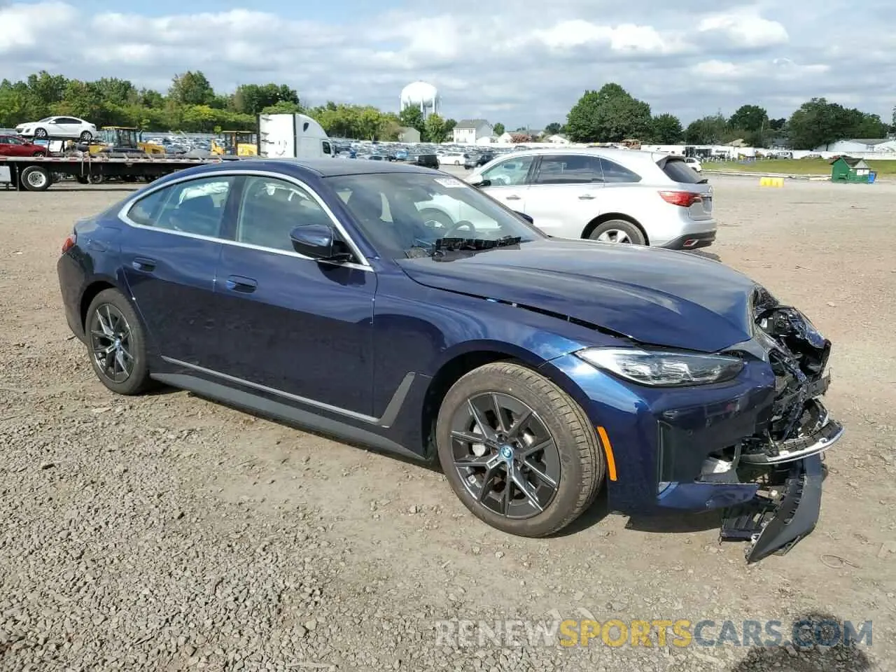 4 fotografías del automóvil dañado WBY43AW0XRFS14248 BMW I4 EDRIVE 2024