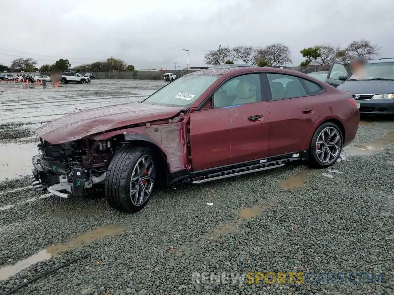 1 fotografías del automóvil dañado WBY73AW05RFS90523 BMW I4 EDRIVE 2024