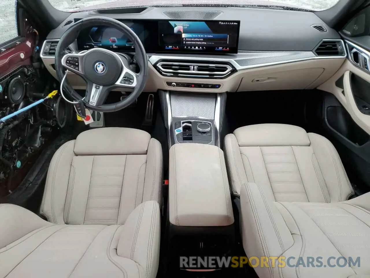 8 fotografías del automóvil dañado WBY73AW05RFS90523 BMW I4 EDRIVE 2024