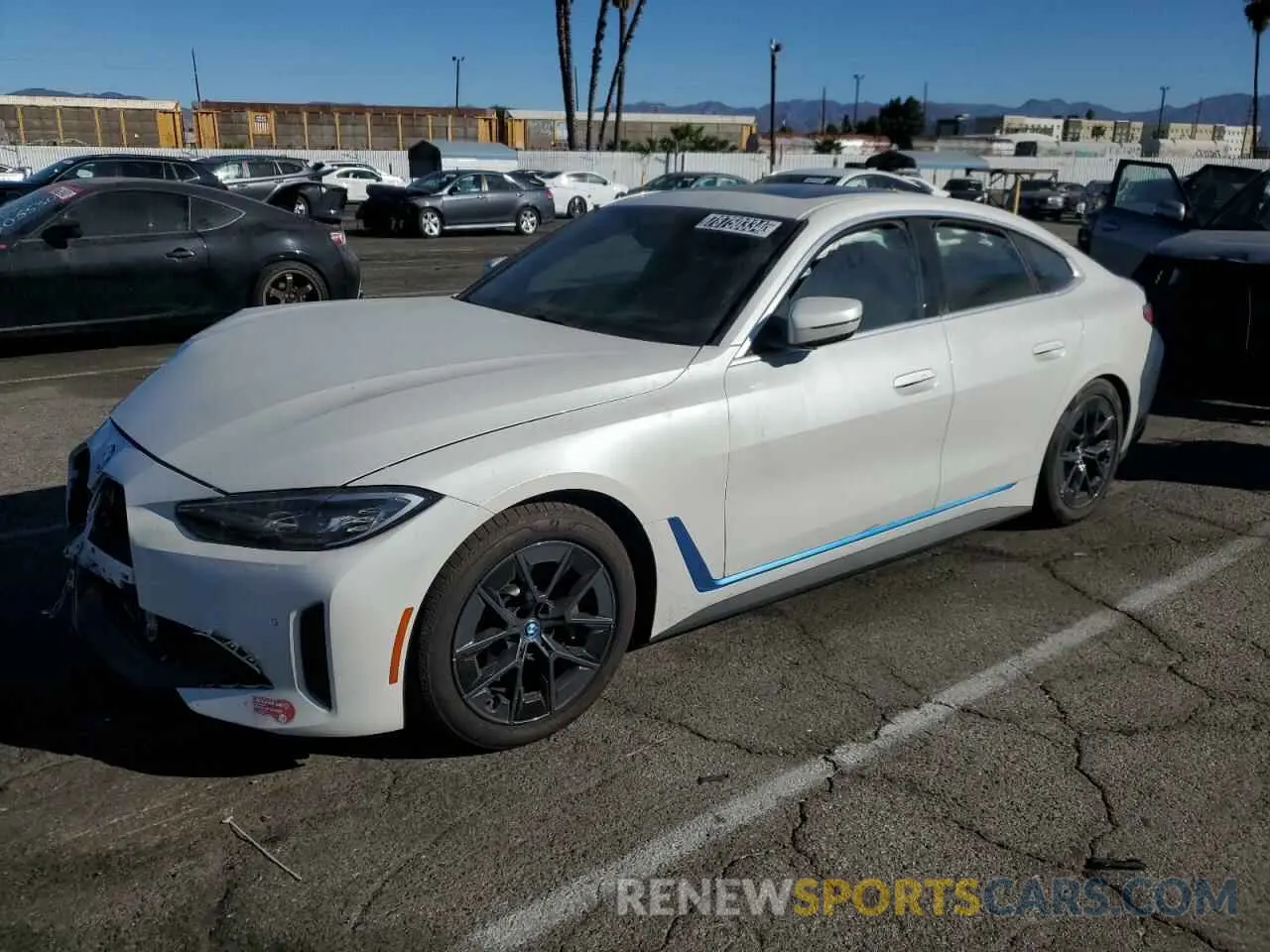 1 fotografías del automóvil dañado WBY73AW08RFR69301 BMW I4 EDRIVE 2024