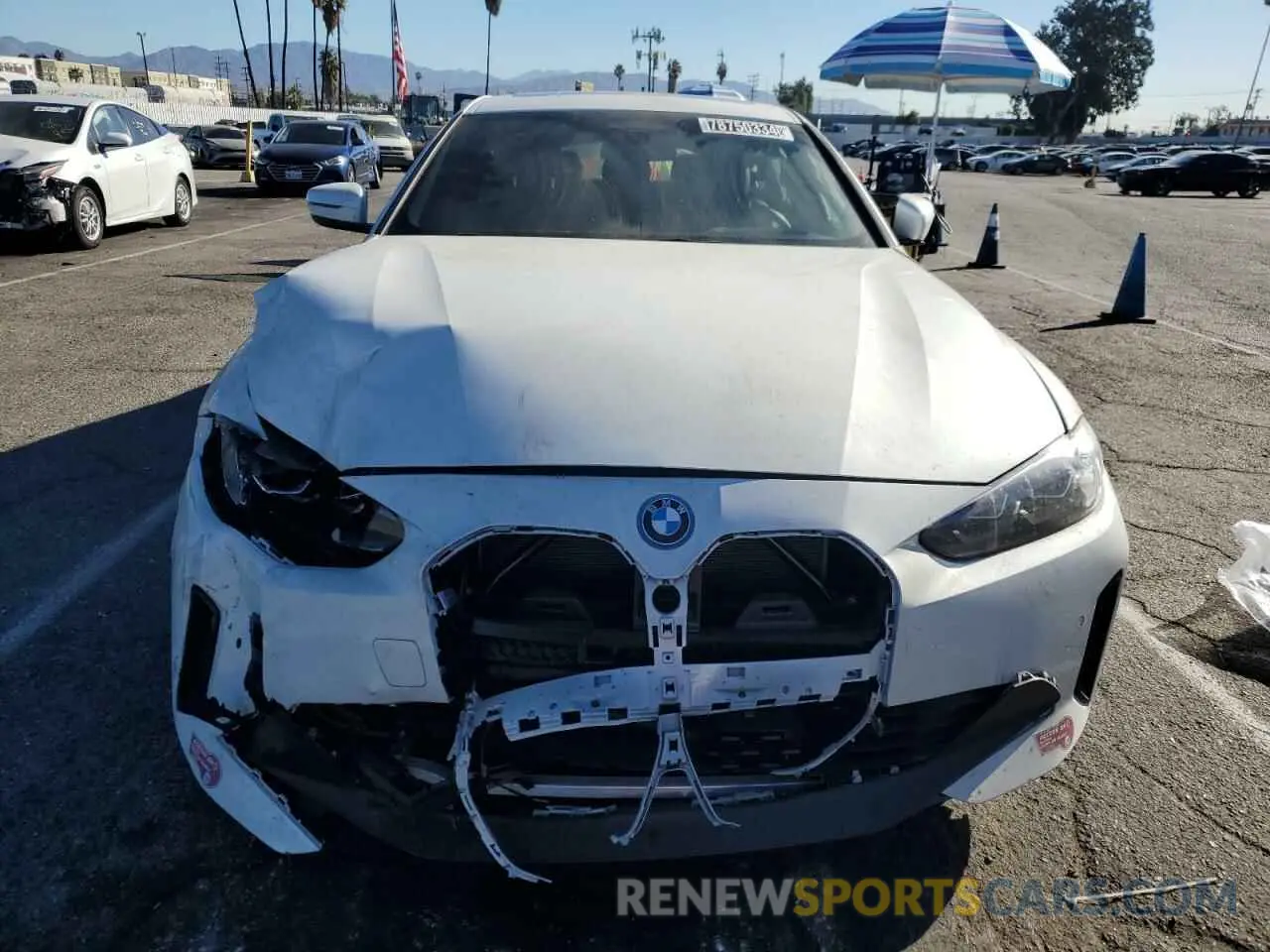 5 fotografías del automóvil dañado WBY73AW08RFR69301 BMW I4 EDRIVE 2024