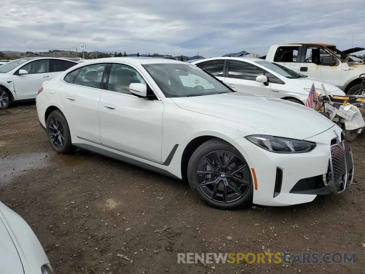 4 fotografías del automóvil dañado WBY23HD07SFT87766 BMW I4 EDRIVE 2025