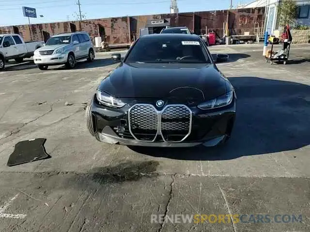 10 fotografías del automóvil dañado WBY23HD08SFU43519 BMW I4 EDRIVE 2025