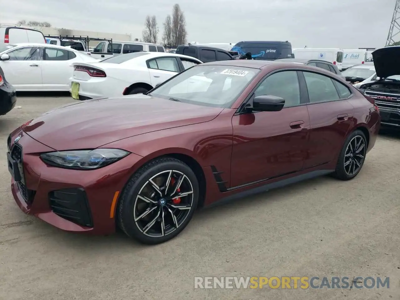 1 fotografías del automóvil dañado WBY73AW04PFN64758 BMW I4 EDRIVE4 2023