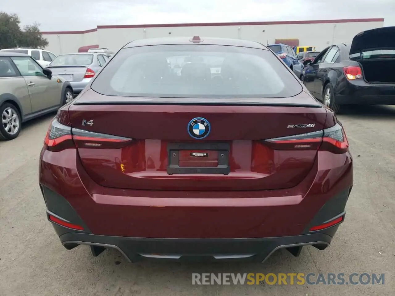 6 fotografías del automóvil dañado WBY73AW04PFN64758 BMW I4 EDRIVE4 2023
