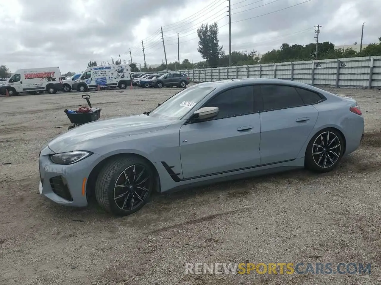 1 fotografías del automóvil dañado WBY33AW06NFM50076 BMW I4 M50 2022