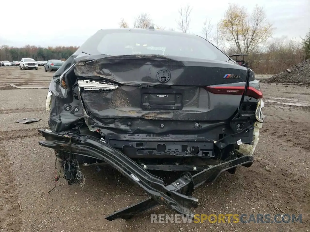 6 fotografías del automóvil dañado WBY33AW05PFP05464 BMW I4 M50 2023
