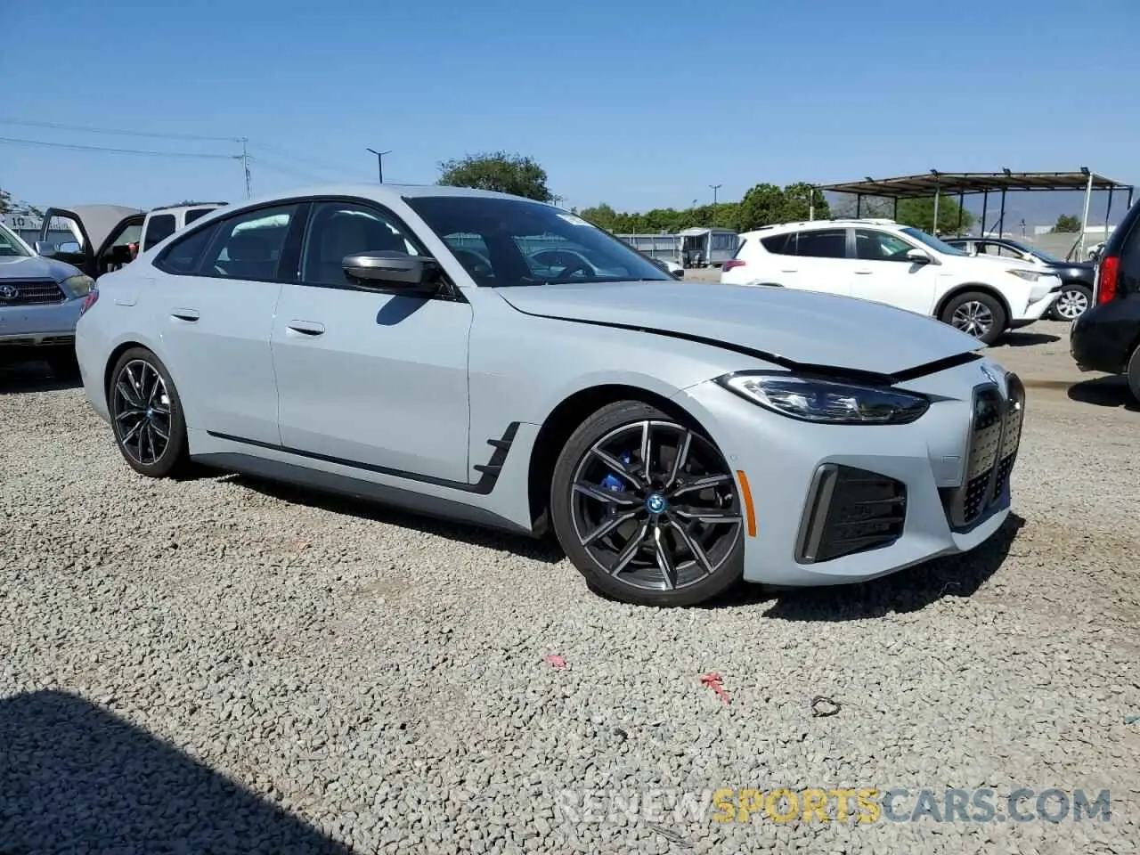 4 fotografías del automóvil dañado WBY33AW09PFR22046 BMW I4 M50 2023