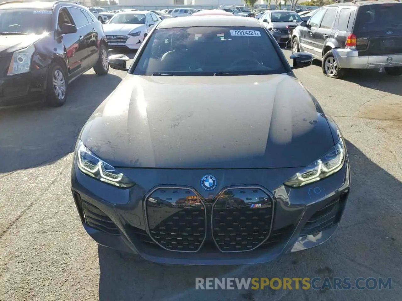 5 fotografías del automóvil dañado WBY33AW0XPFP53896 BMW I4 M50 2023