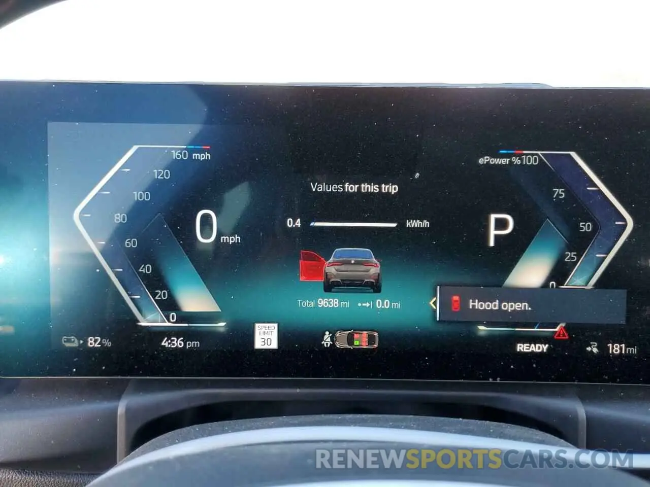 9 fotografías del automóvil dañado WBY33AW0XPFP53896 BMW I4 M50 2023