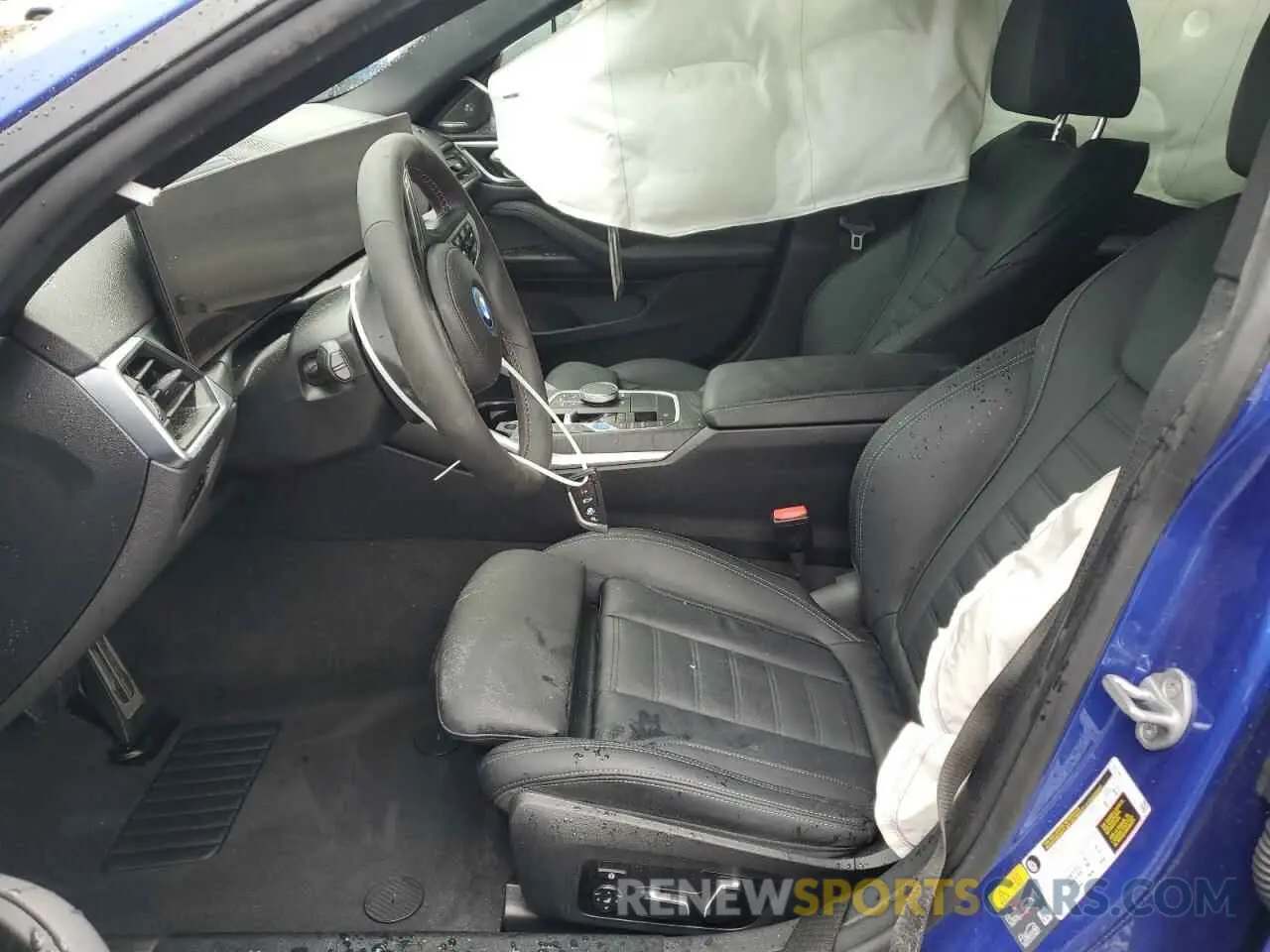 7 fotografías del automóvil dañado WBY33AW00RFS45178 BMW I4 M50 2024