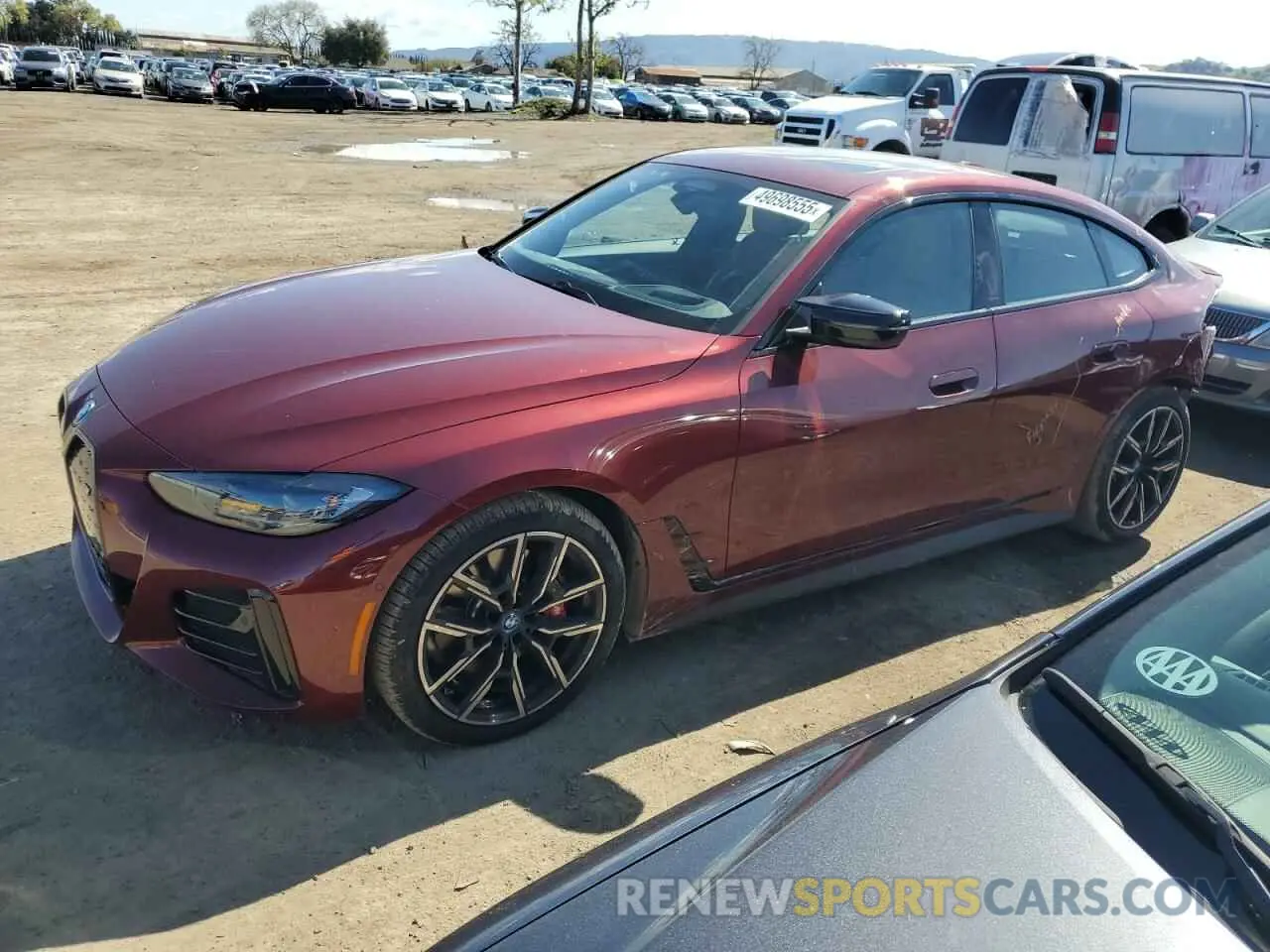1 fotografías del automóvil dañado WBY33AW02RFT05297 BMW I4 M50 2024