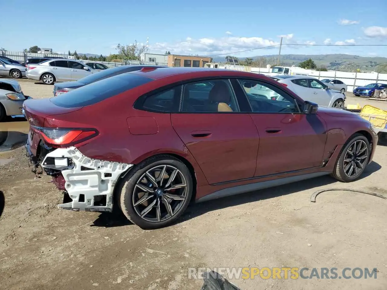 3 fotografías del automóvil dañado WBY33AW02RFT05297 BMW I4 M50 2024