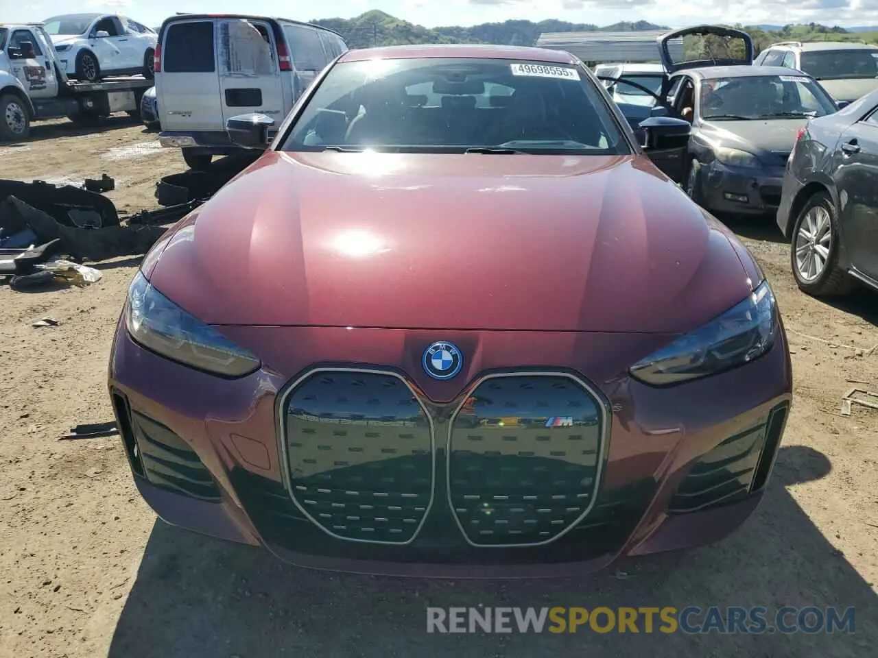 5 fotografías del automóvil dañado WBY33AW02RFT05297 BMW I4 M50 2024