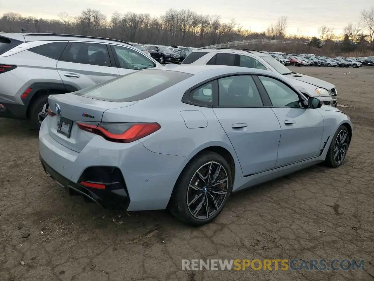 3 fotografías del automóvil dañado WBY33AW04RFR97434 BMW I4 M50 2024