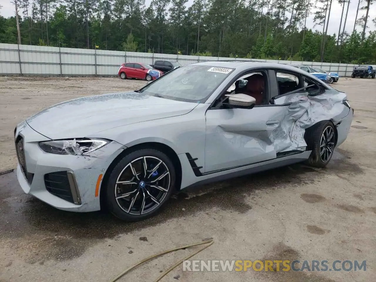 1 fotografías del automóvil dañado WBY33AW09RFR57849 BMW I4 M50 2024