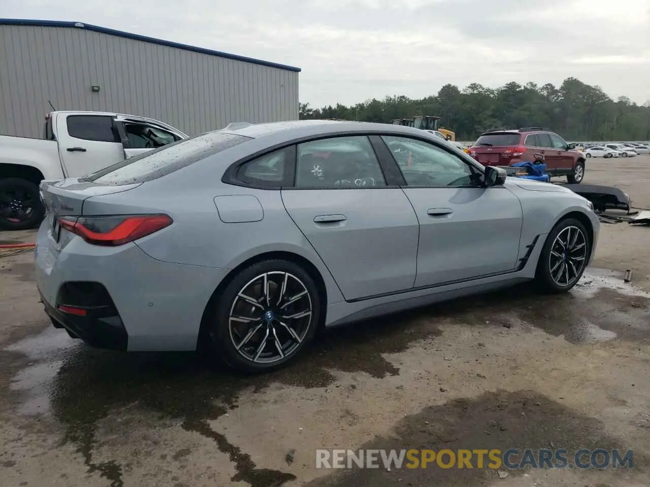 3 fotografías del automóvil dañado WBY33AW09RFR57849 BMW I4 M50 2024