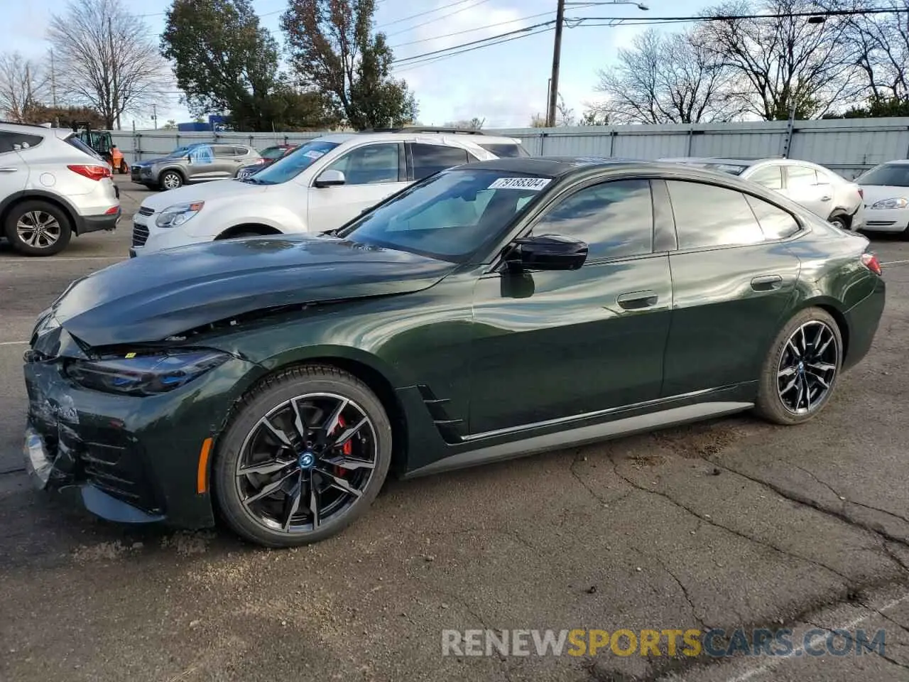 1 fotografías del automóvil dañado WBY33AW0XRFS54227 BMW I4 M50 2024