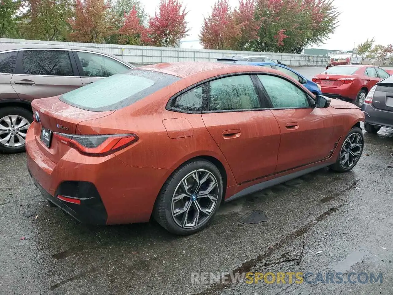 3 fotografías del automóvil dañado WBY33AW0XRFS82965 BMW I4 M50 2024