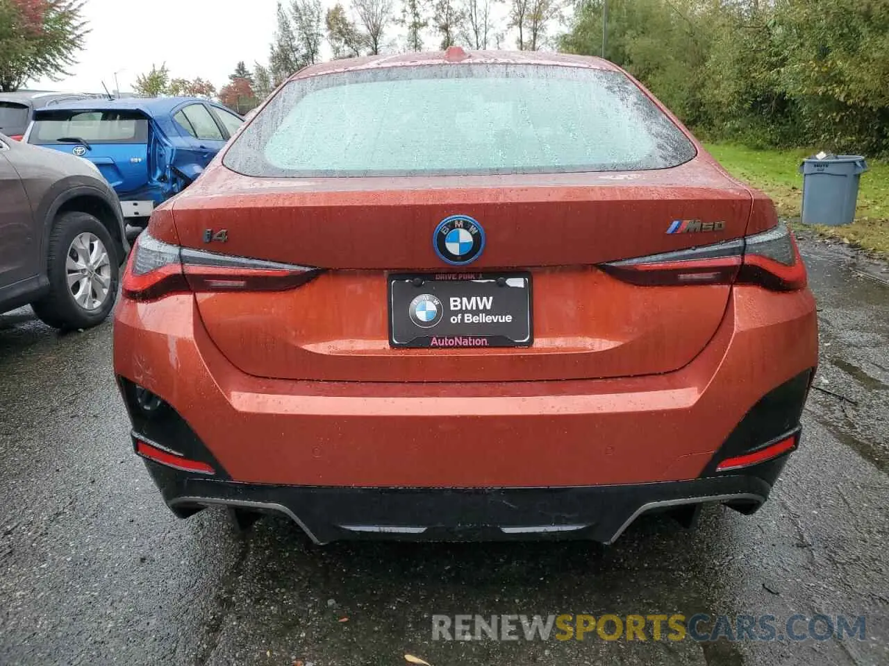 6 fotografías del automóvil dañado WBY33AW0XRFS82965 BMW I4 M50 2024