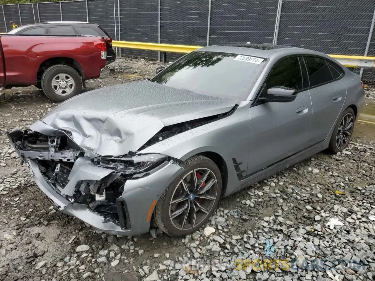 1 fotografías del automóvil dañado WBY83FB01RFS05829 BMW I4 XDRIVE 2024