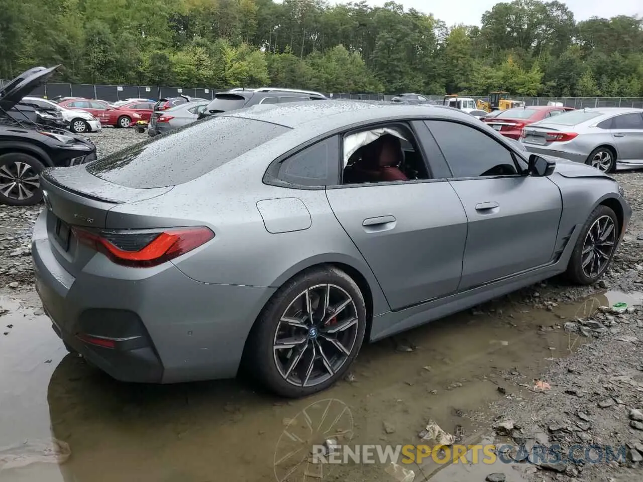 3 fotografías del automóvil dañado WBY83FB01RFS05829 BMW I4 XDRIVE 2024