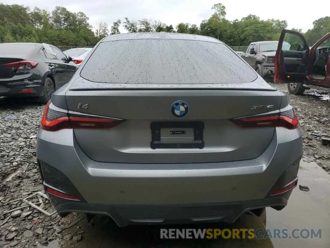 6 fotografías del automóvil dañado WBY83FB01RFS05829 BMW I4 XDRIVE 2024