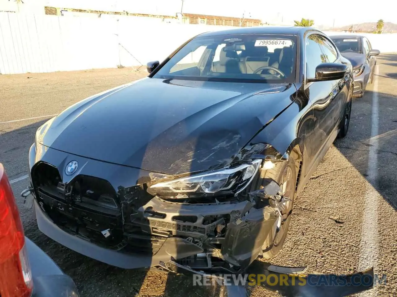 5 fotografías del automóvil dañado WBY83FB01RFT07809 BMW I4 XDRIVE 2024