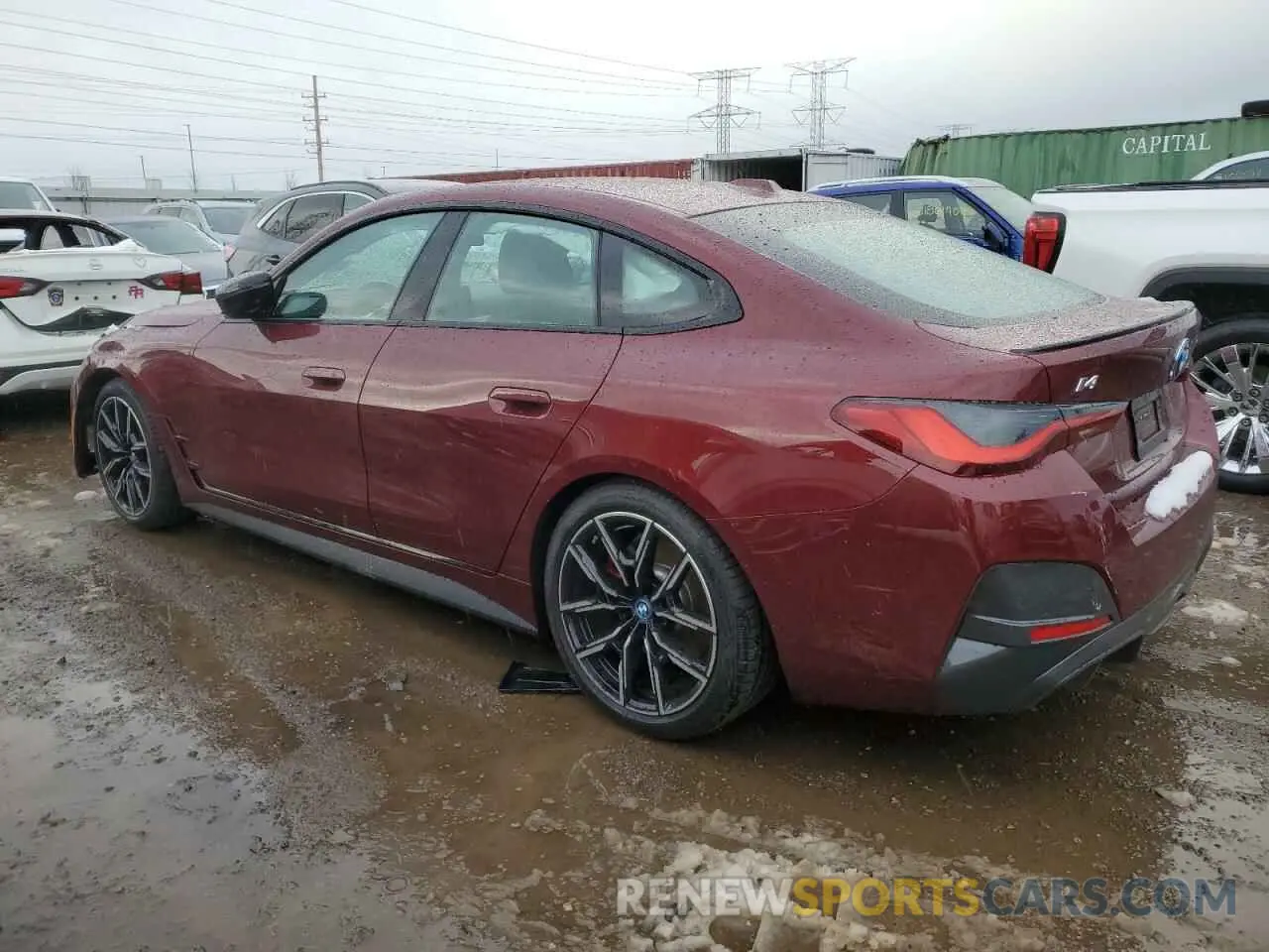 2 fotografías del automóvil dañado WBY83FB03RFS95548 BMW I4 XDRIVE 2024