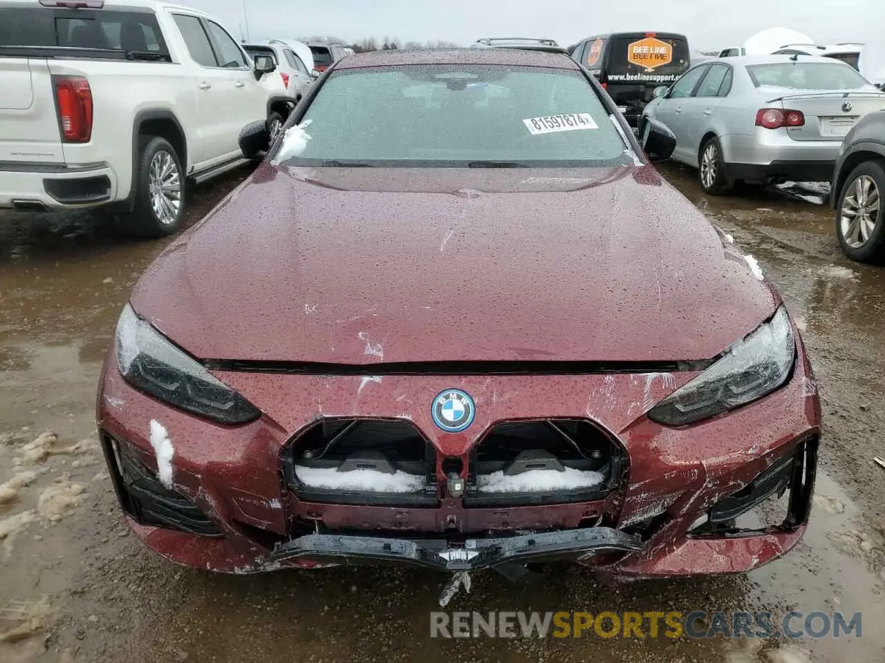 5 fotografías del automóvil dañado WBY83FB03RFS95548 BMW I4 XDRIVE 2024