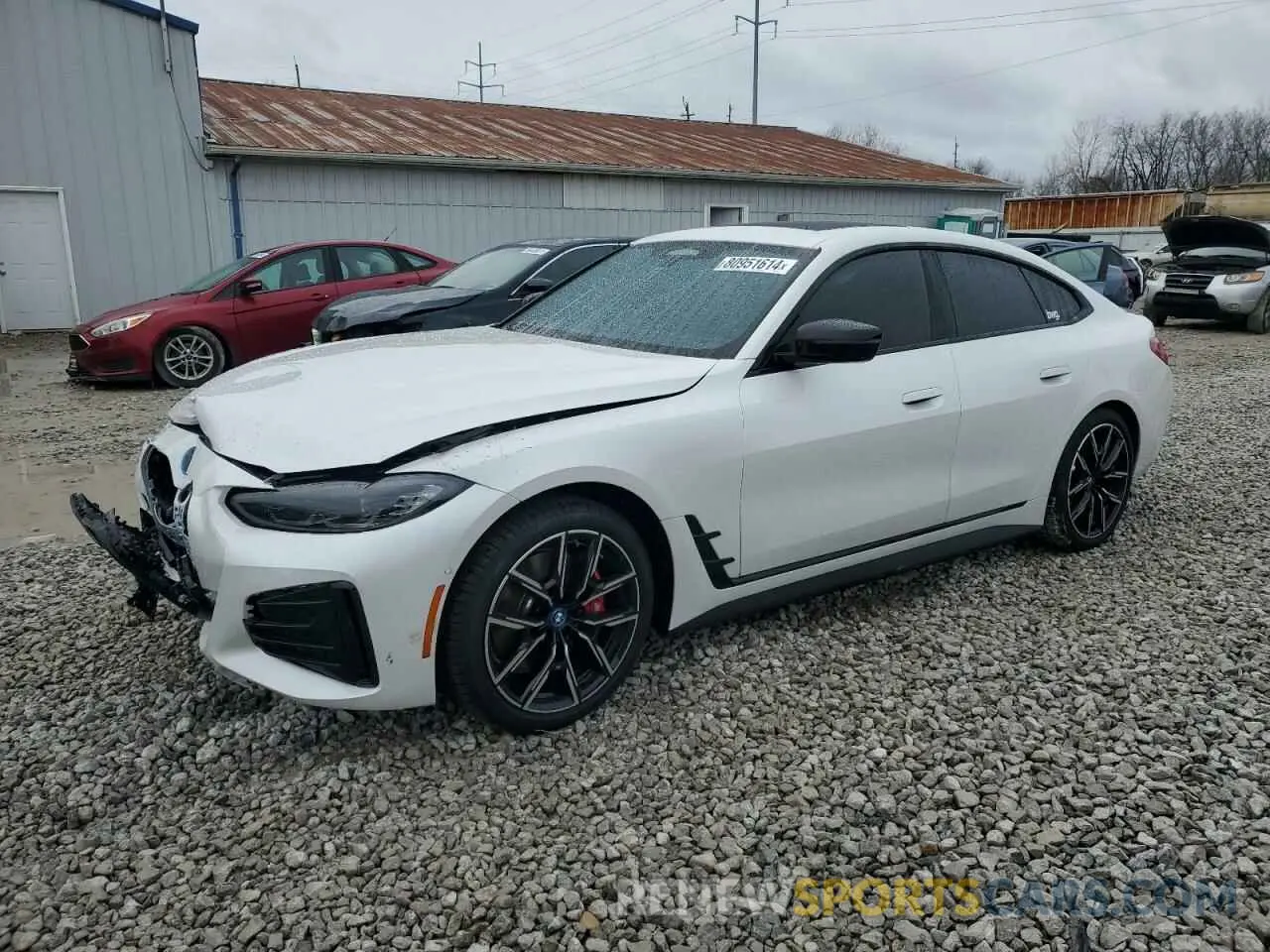 1 fotografías del automóvil dañado WBY83FB05RFS95163 BMW I4 XDRIVE 2024
