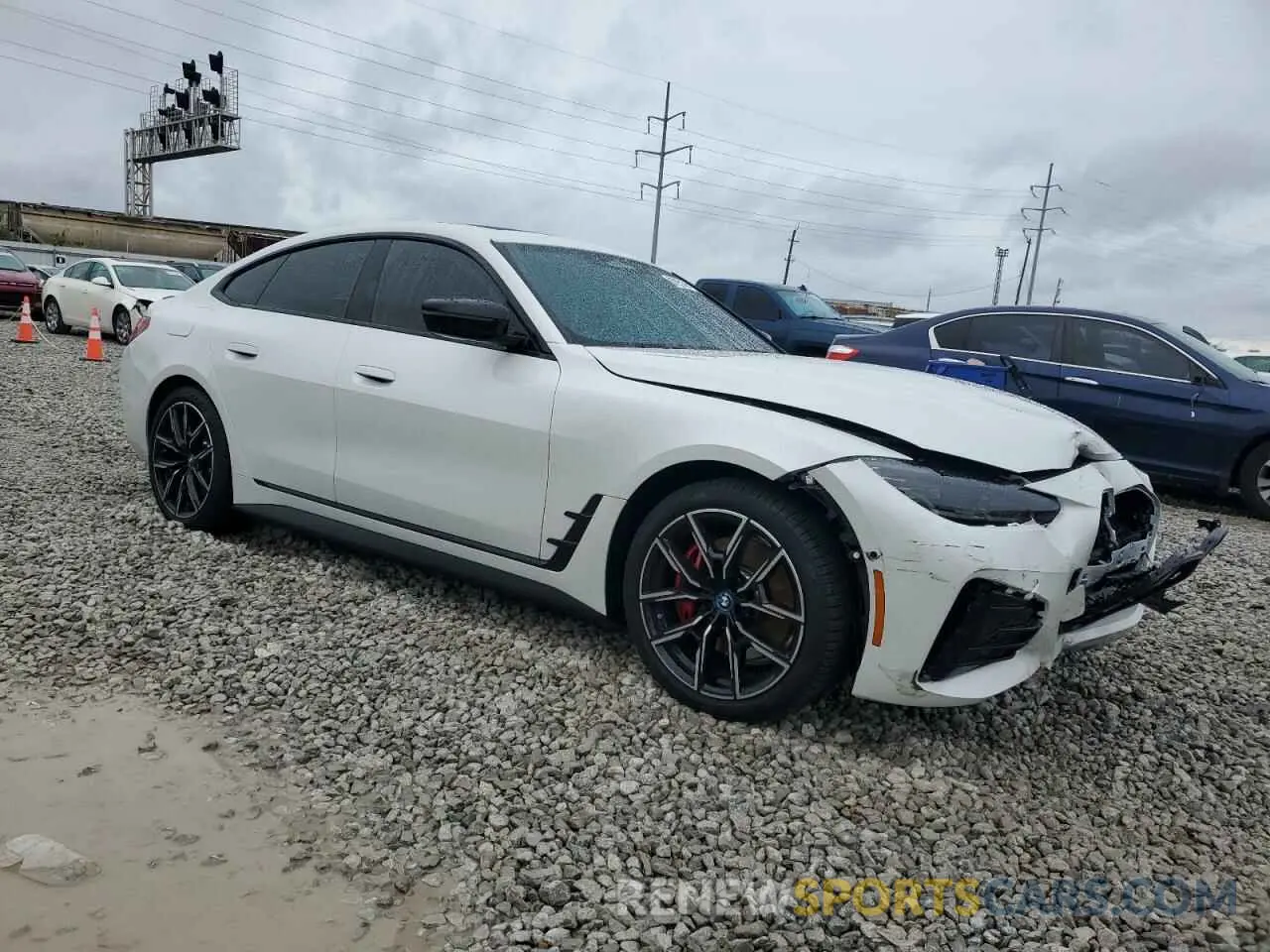 4 fotografías del automóvil dañado WBY83FB05RFS95163 BMW I4 XDRIVE 2024
