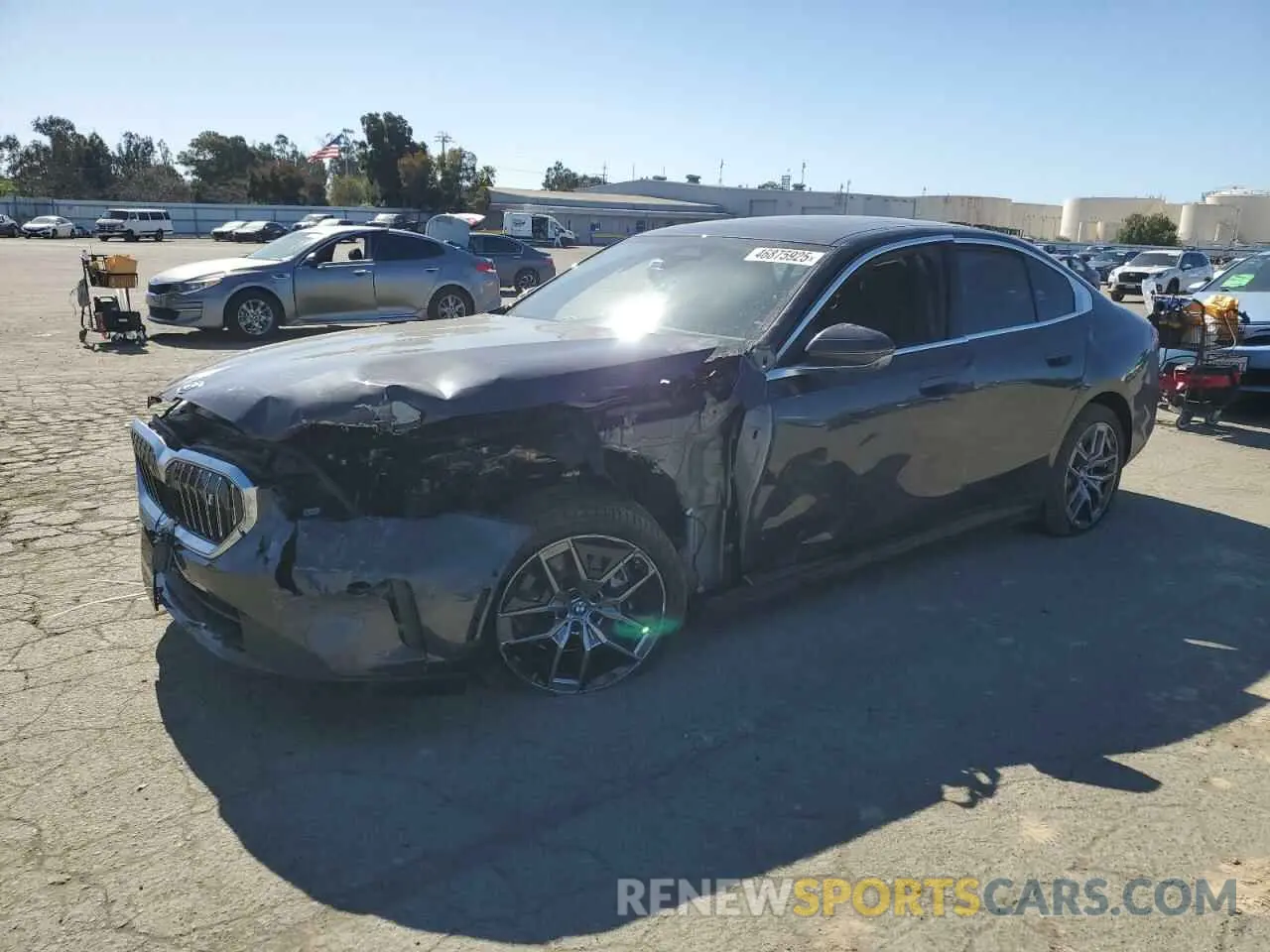 1 fotografías del automóvil dañado WBY33FK03RCR89233 BMW I5 EDRIVE 2024