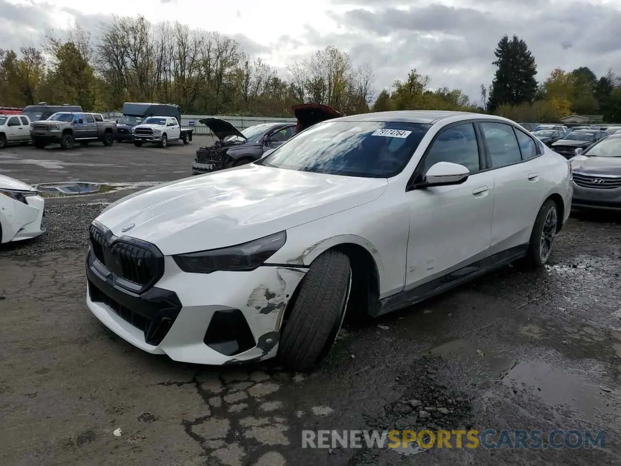 1 fotografías del automóvil dañado WBY33FK09RCS00390 BMW I5 EDRIVE 2024