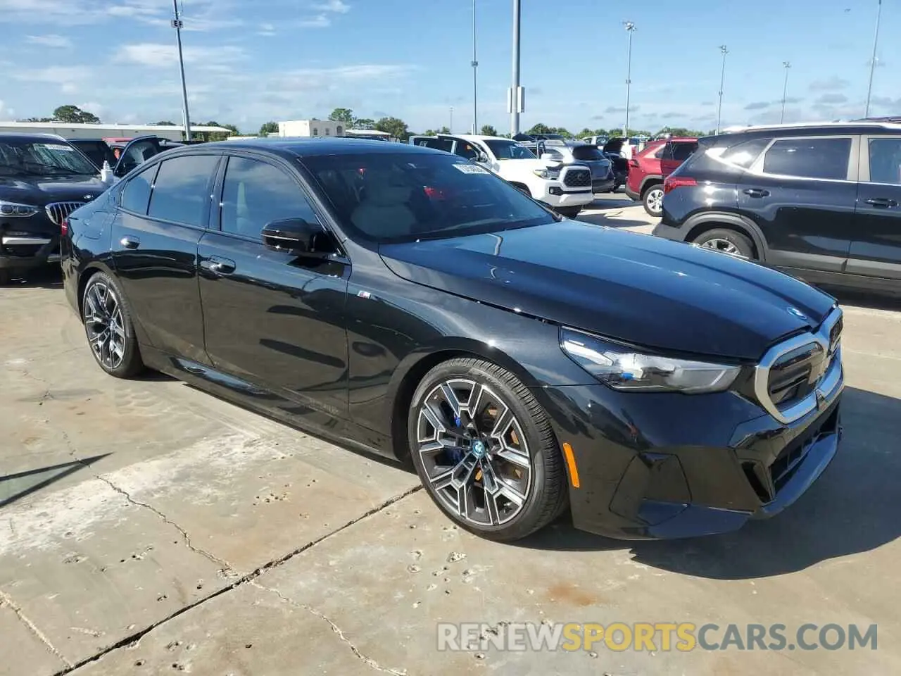 4 fotografías del automóvil dañado WBY43FK00RCP12947 BMW I5 M60 2024