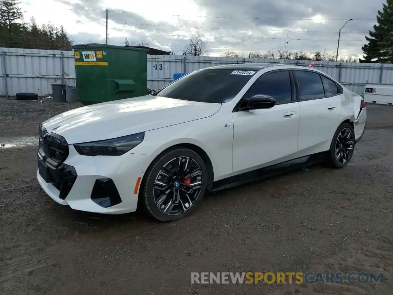 1 fotografías del automóvil dañado WBY43FK02RCS39505 BMW I5 M60 2024