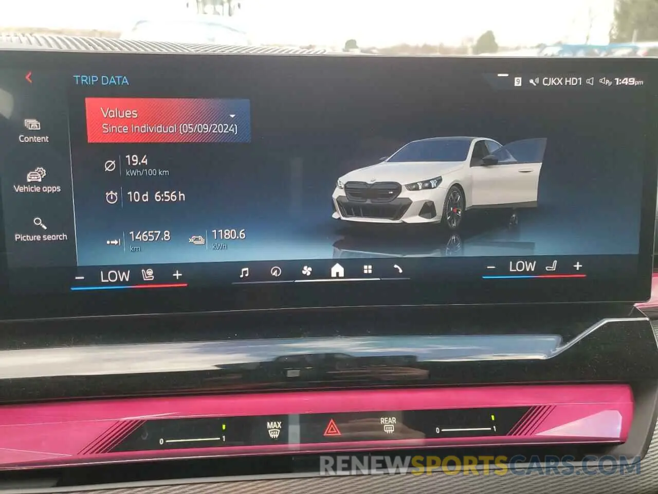 9 fotografías del automóvil dañado WBY43FK02RCS39505 BMW I5 M60 2024