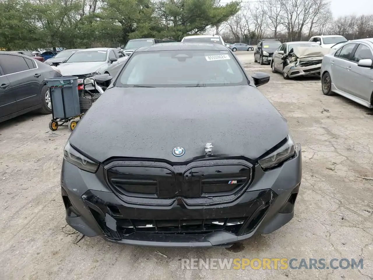 5 fotografías del automóvil dañado WBY43FK05RCR32052 BMW I5 M60 2024