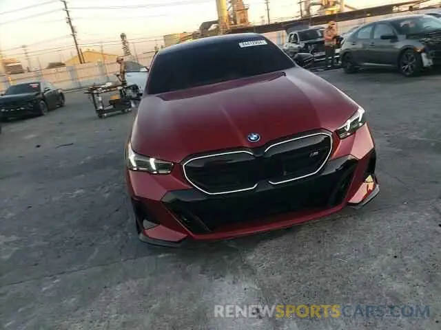 10 fotografías del automóvil dañado WBY43FK05RCR49269 BMW I5 M60 2024
