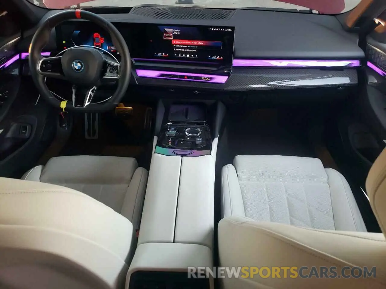 8 fotografías del automóvil dañado WBY43FK05RCR49269 BMW I5 M60 2024