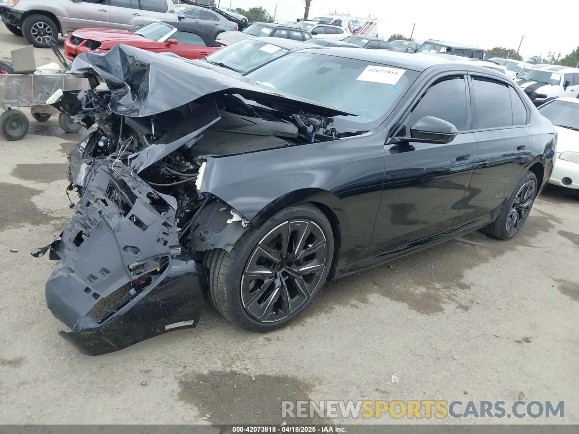 2 fotografías del automóvil dañado WBY43EJ06RCR75472 BMW I7 2024