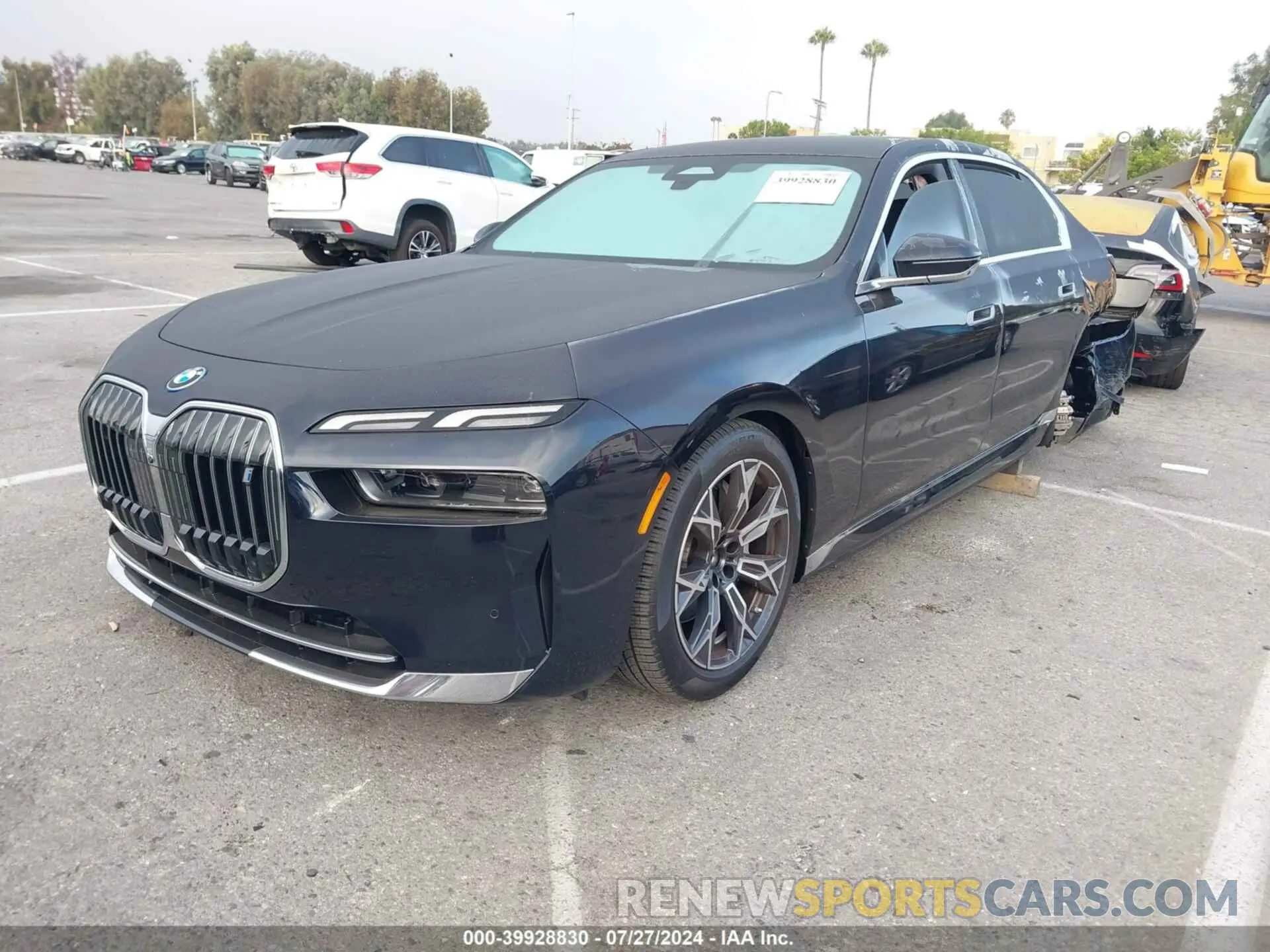 2 fotografías del automóvil dañado WBY43EJ09RCR48122 BMW I7 2024
