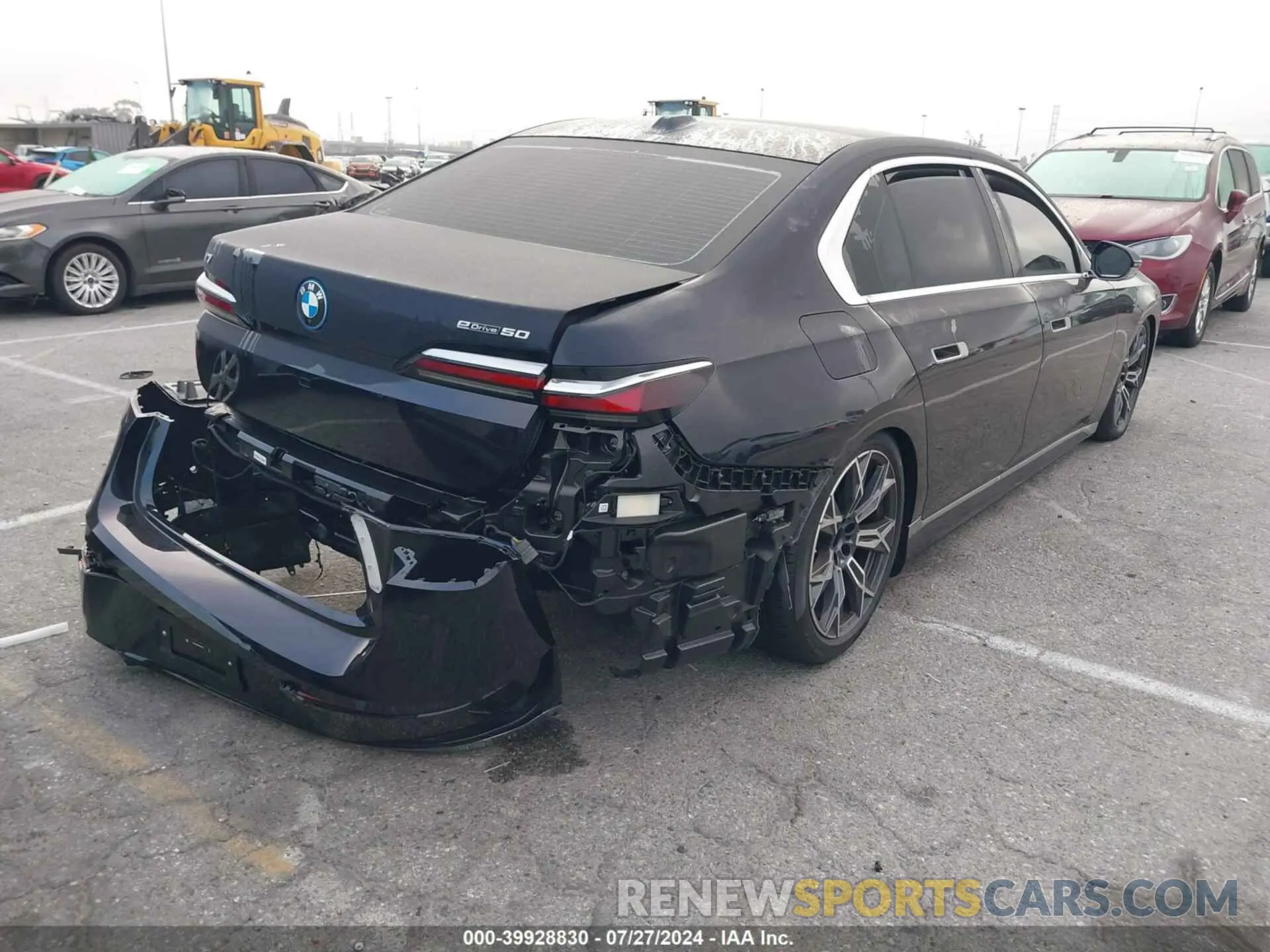 4 fotografías del automóvil dañado WBY43EJ09RCR48122 BMW I7 2024