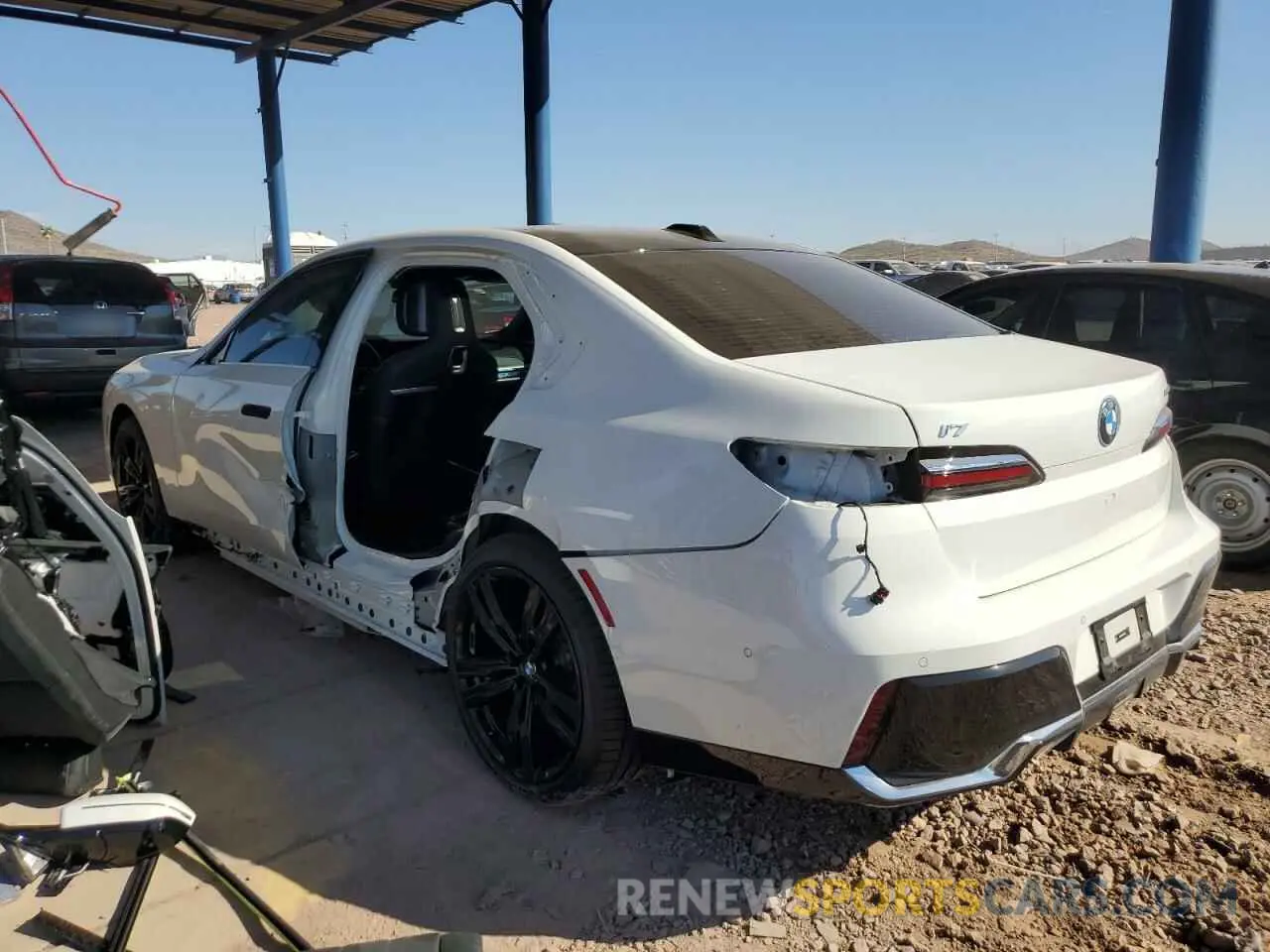 2 fotografías del automóvil dañado WBY43EJ06RCR45999 BMW I7 EDRIVE5 2024