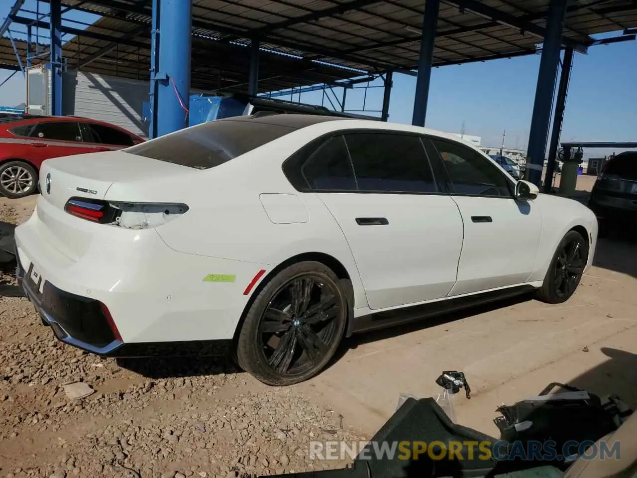 3 fotografías del automóvil dañado WBY43EJ06RCR45999 BMW I7 EDRIVE5 2024