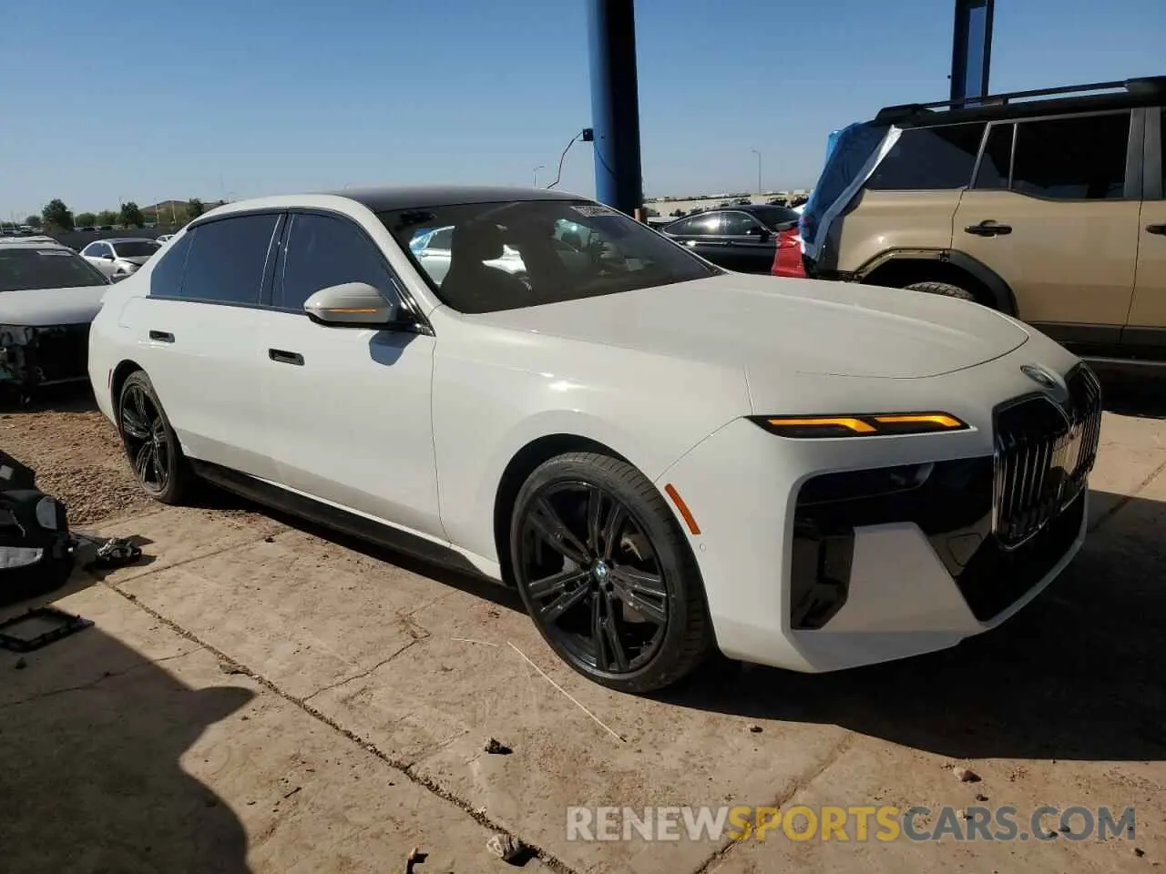 4 fotografías del automóvil dañado WBY43EJ06RCR45999 BMW I7 EDRIVE5 2024