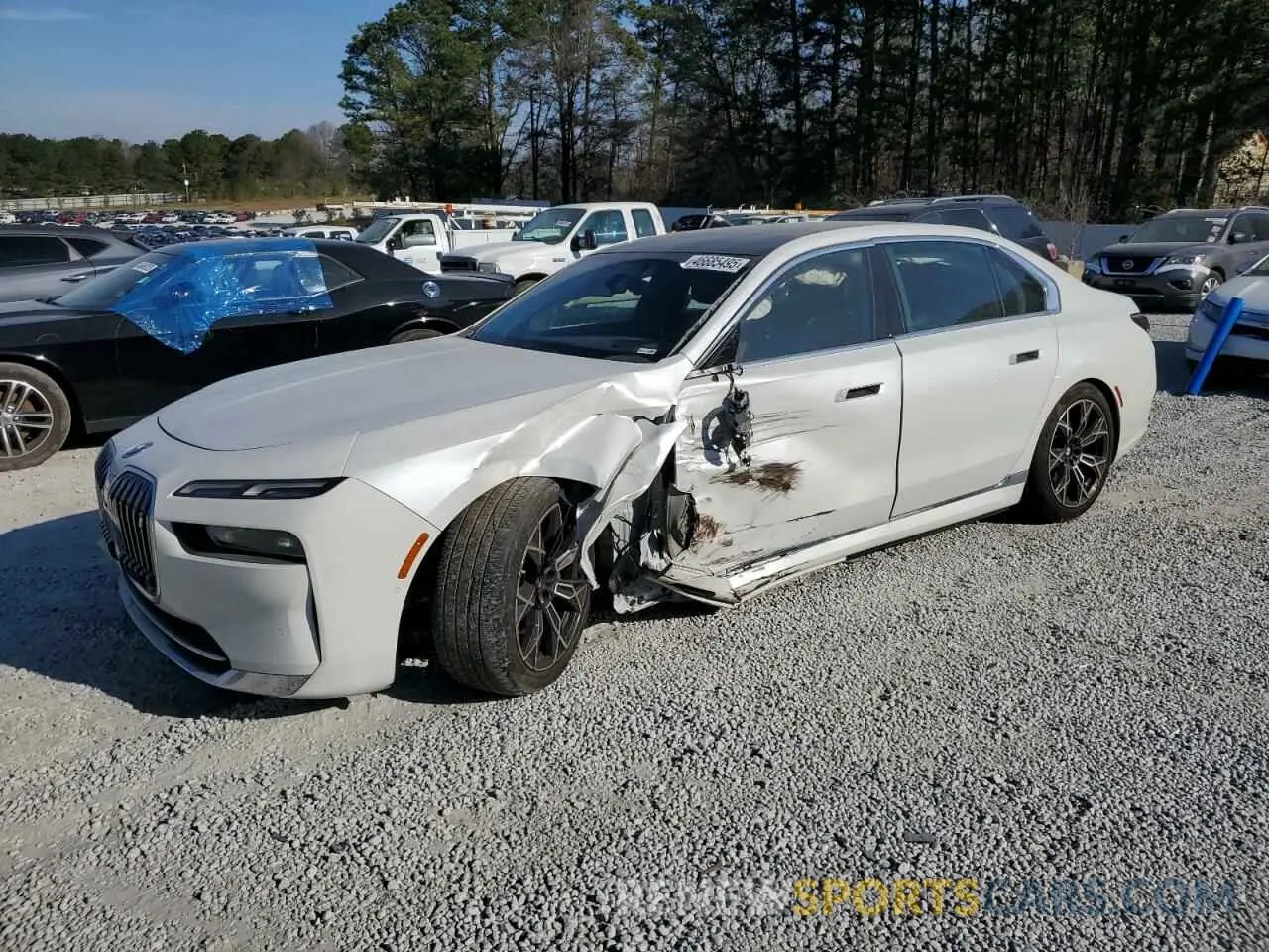 1 fotografías del automóvil dañado WBY53EJ03PCN87830 BMW I7 XDRIVE6 2023